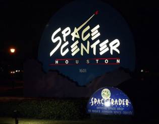 Sign at entry to Manned Spaceflight Center